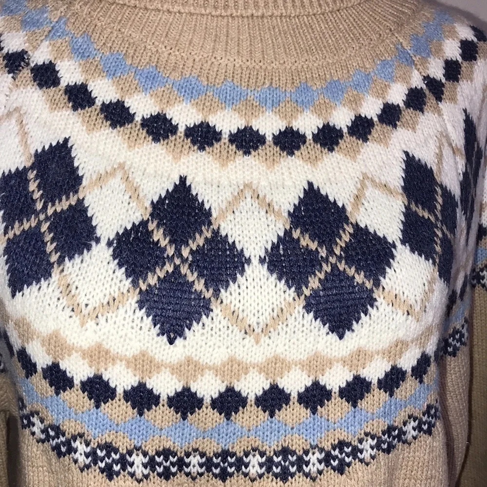 Tommy Hilfiger Argyle Sweater Size Medium